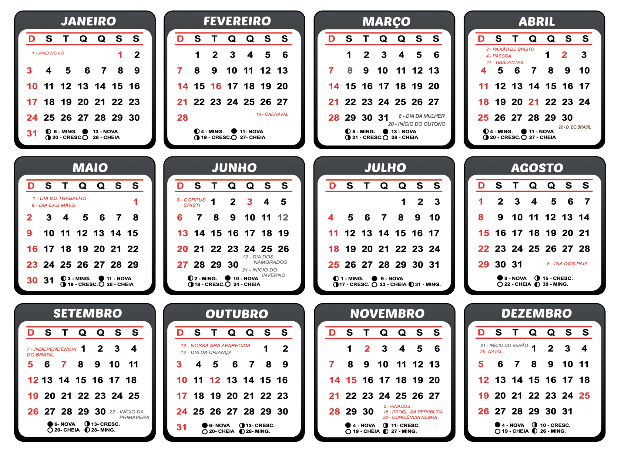 Calendario Juliano 2021 Para Imprimir