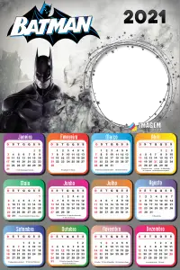 Moldura para Calendário 2021 Batman