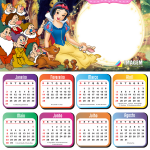 Montagem Calendário 2021 Branca de Neve