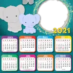 Montar Calendário 2021 Elefantinho