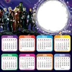 Moldura Calendário 2021 Vingadores