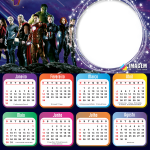 Moldura Calendário 2021 Vingadores