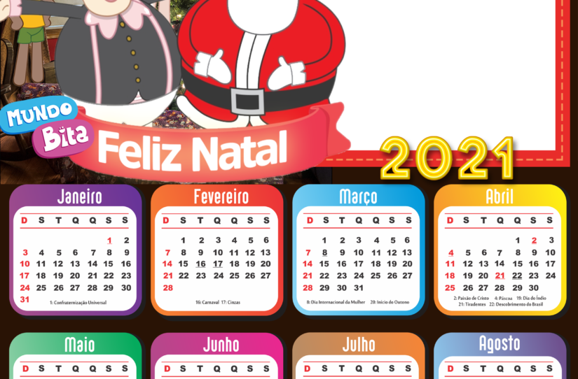 Moldura Mundo Bita de Feliz Natal PNG - Imagem Legal