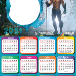 Calendário 2021 Aquaman Montagem de Fotos