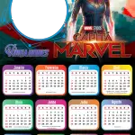Calendário 2021 Capitã Marvel Vingadores