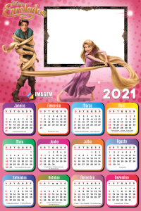 Calendário 2021 Enrolados Personalizado