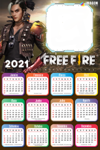 Calendário 2021 Free Fire Battlegrounds