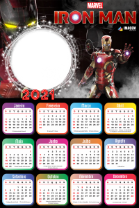 Calendário 2021 PNG Unicórnio