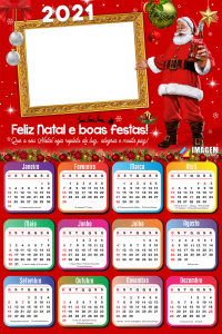 Calendário 2021 Papai Noel Coca Cola