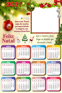 Calendário 2021 Que este Natal seja de muita prosperidade