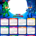 Calendário PNG 2021 PJ Masks