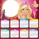 Moldura Calendário 2021 Barbie