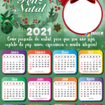 Moldura Calendário 2021 Como Presente de Natal PNG