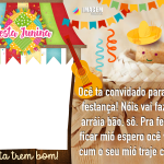 Lembrancinha Festa Junina Moldura PNG