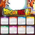 Moldura Infantil Calendário 2021 Dragon Ball Super