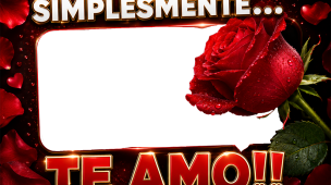Simplesmente Te Amo Moldura para Foto PNG