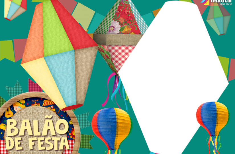 Balao De Festa Junina Moldura Png Imagem Legal