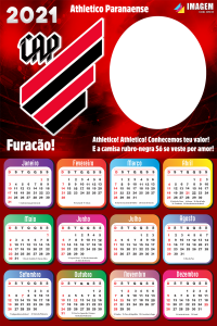 Calendário 2021 Vasco da Gama Moldura PNG