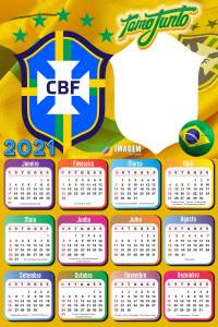 Moldura Calendário 2021 Brasil TamoJunto