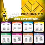 Moldura Calendário 2021 Criciúma