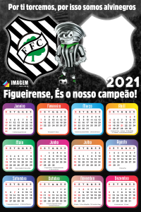 Moldura Calendário 2021 Figueirense PNG | Imagem Legal