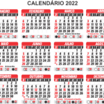 Base Calendário 2022 para Imprimir