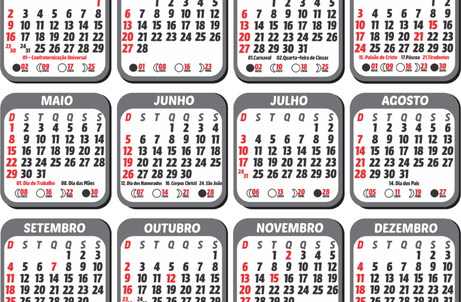 Calendário 2022 Akatsuki Moldura em PNG - Imagem Legal