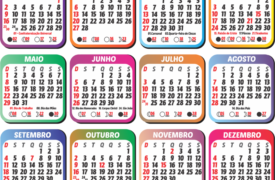 Calendário 2022 Akatsuki Moldura em PNG - Imagem Legal