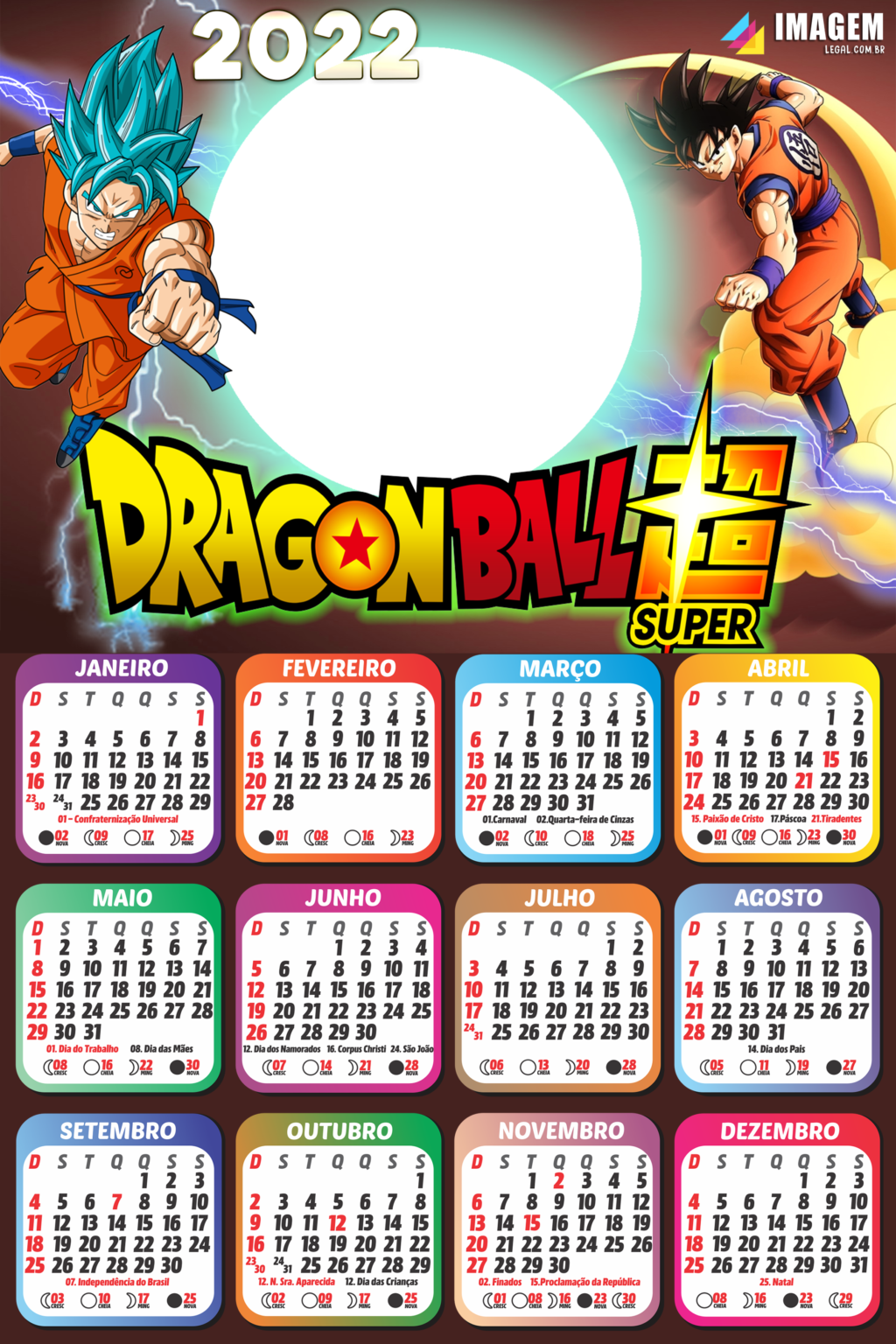 Foto No Calend rio 2022 Dragon Ball Super Imagem Legal