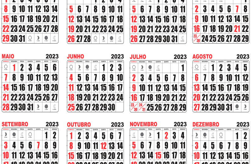 CALENDÁRIO AGOSTO 2023 COM FERIADOS E LUAS 