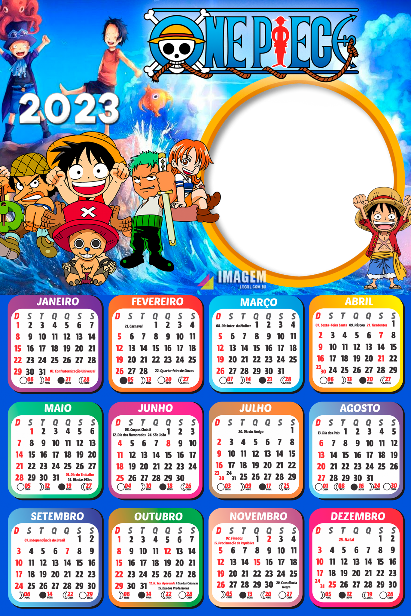 Calendário One Piece 2021