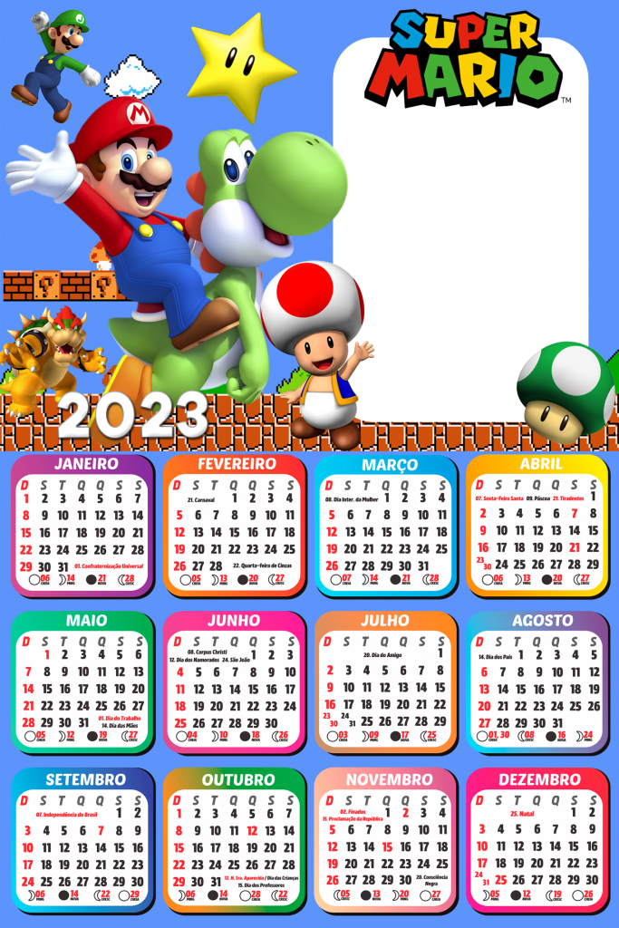 Calendario 2023 Para Colocar Foto E Imprimir IMAGESEE