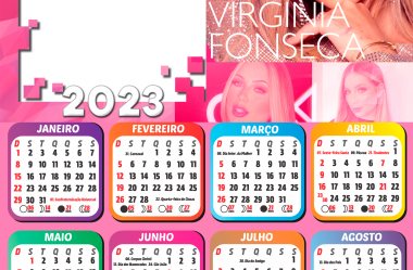 Calendário 2023 de Famosos, Cantores e Bandas Musicais