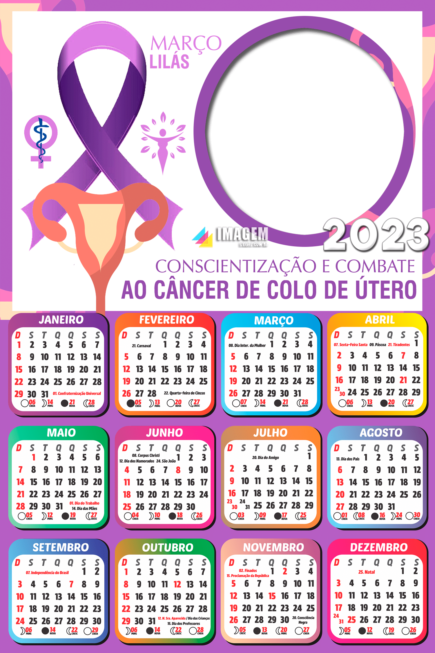 Molduras De Calendários Imagem Legal