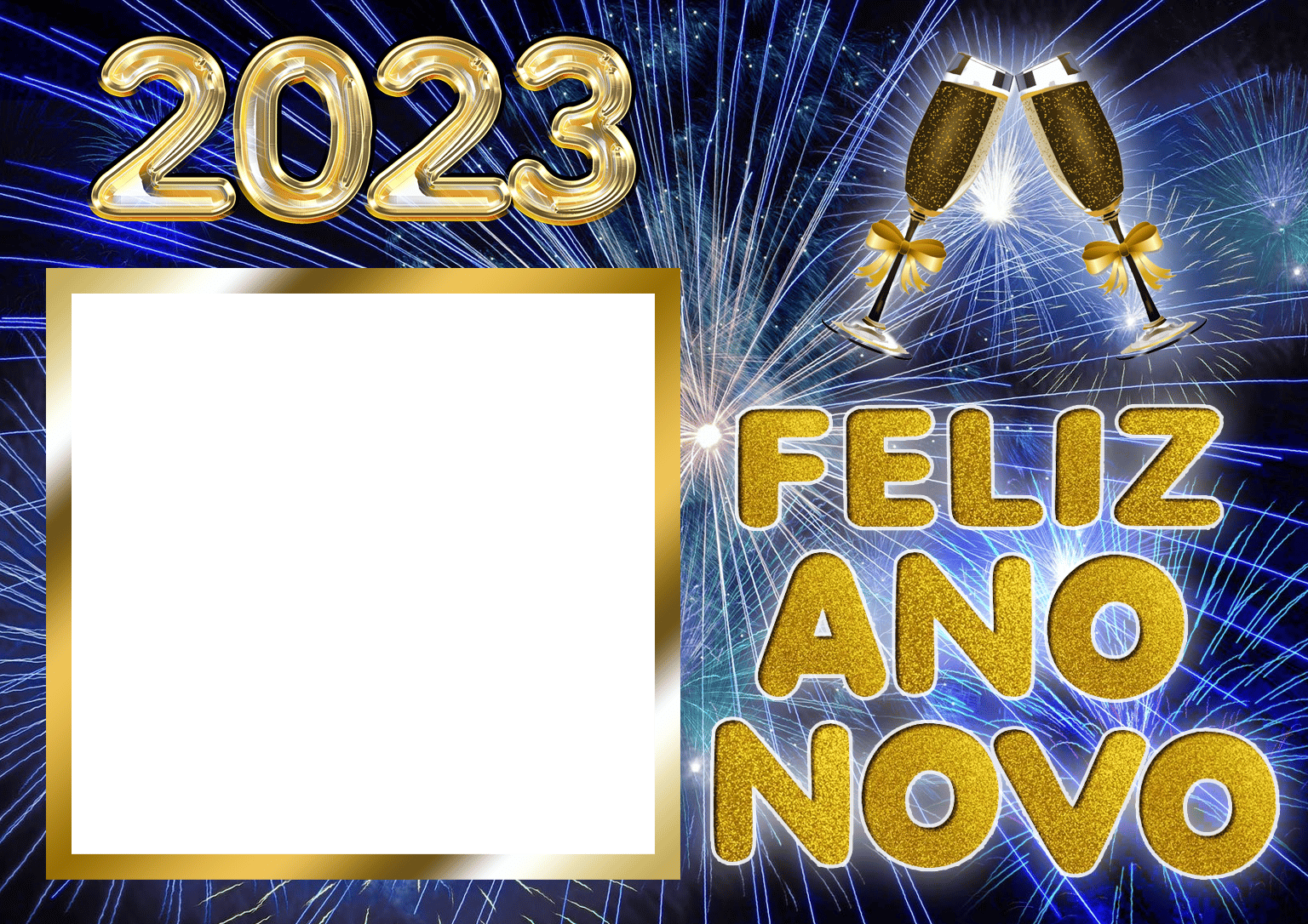 Moldura Colagem De Foto De Feliz Ano Novo 2023 Png Imagem Legal