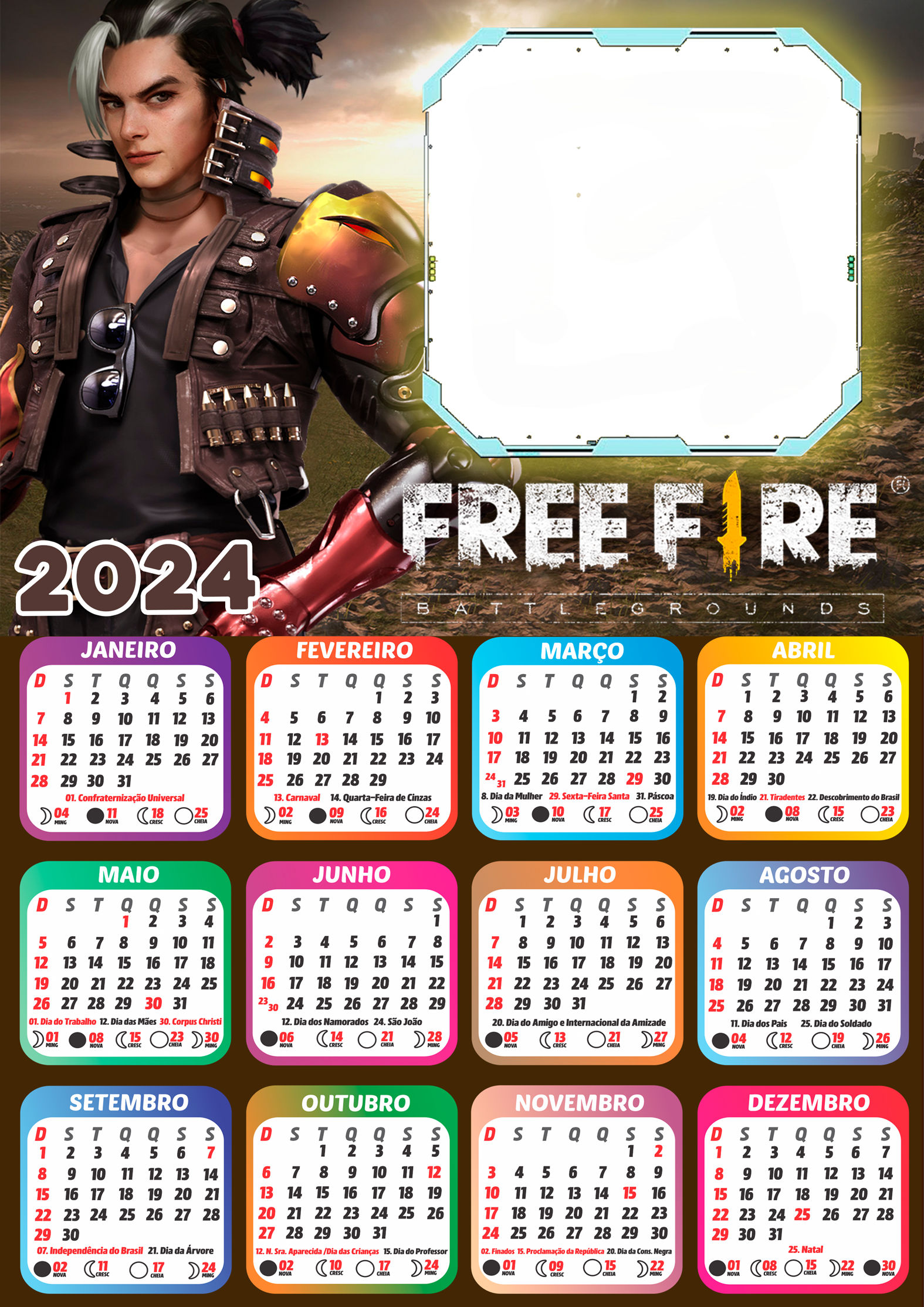 Moldura PNG Jogo Fire Free - Imagem Legal