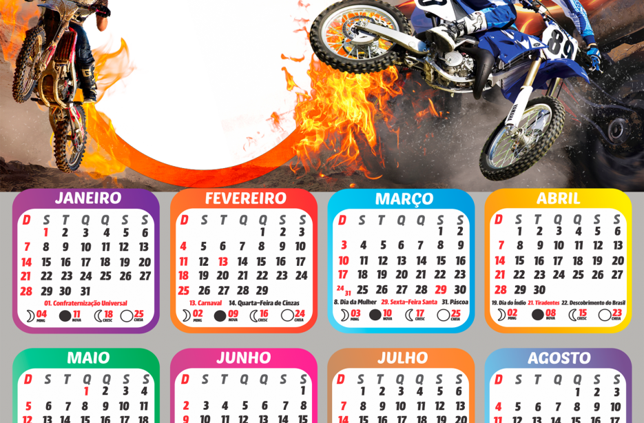 Moldura Jujutsu Kaisen PNG para Fazer Montagem Calendário 2024