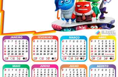 Calendário 2025 Infantil para Montagem de Foto e Imprimir